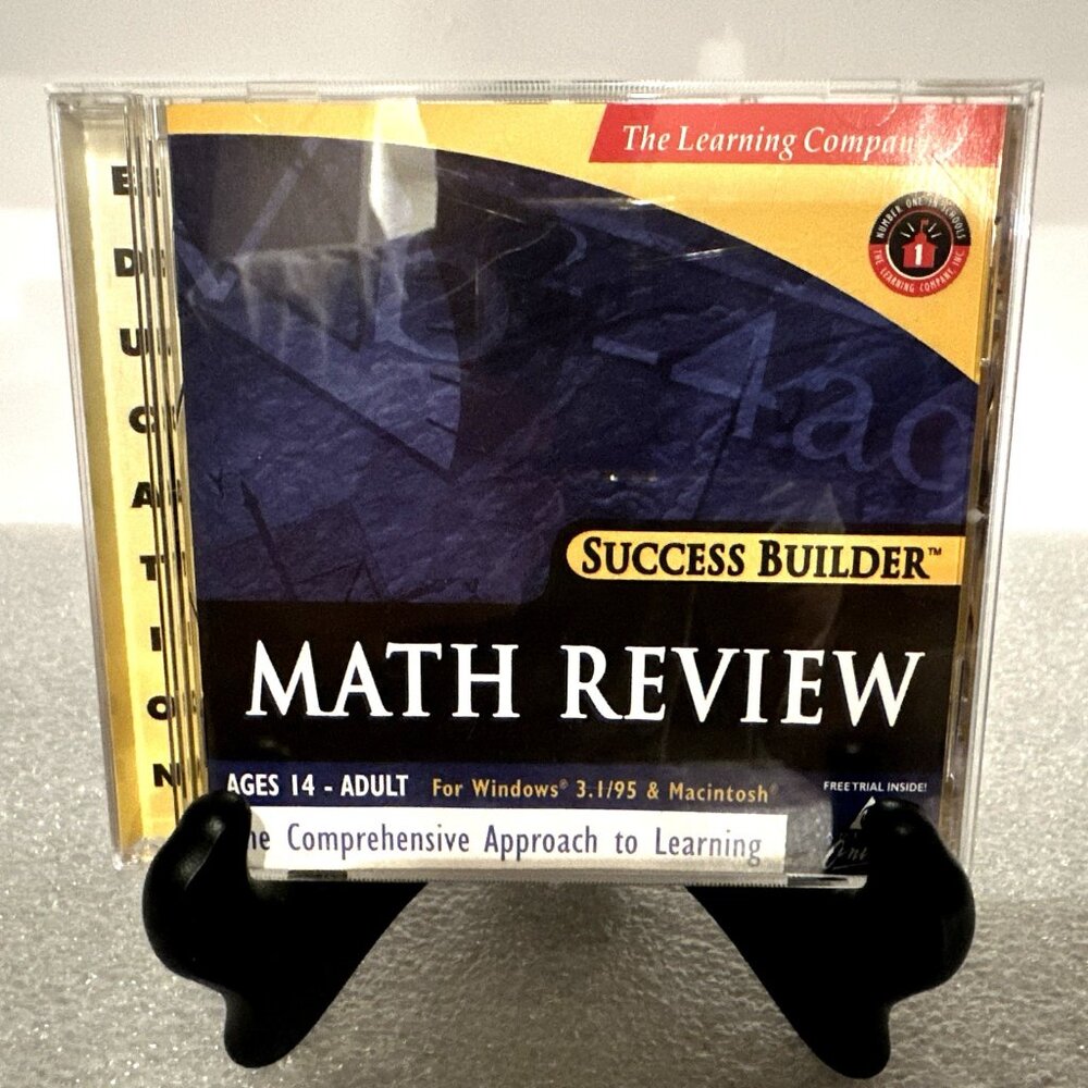 Math Review The Learning Company Success Builder CD-ROM Windows 95 & Mac - MINT